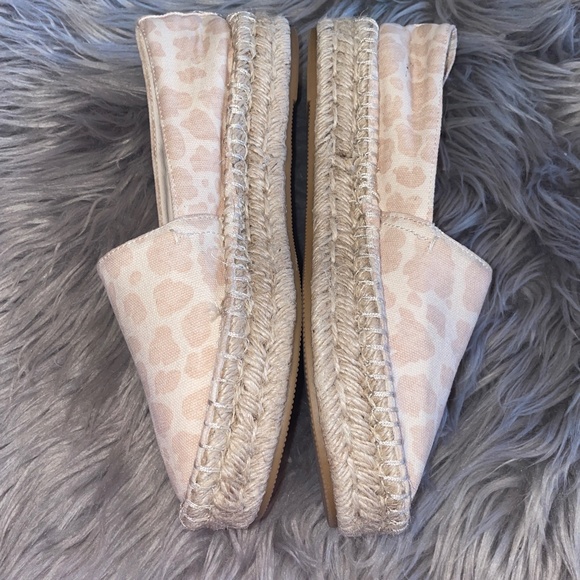 EUC Splendid Laney Animal Print Ivory Cheetah Espadrille Flats Size 8.5 - Picture 3 of 9
